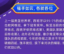 篮球世界杯巅峰对决吸引海外注目